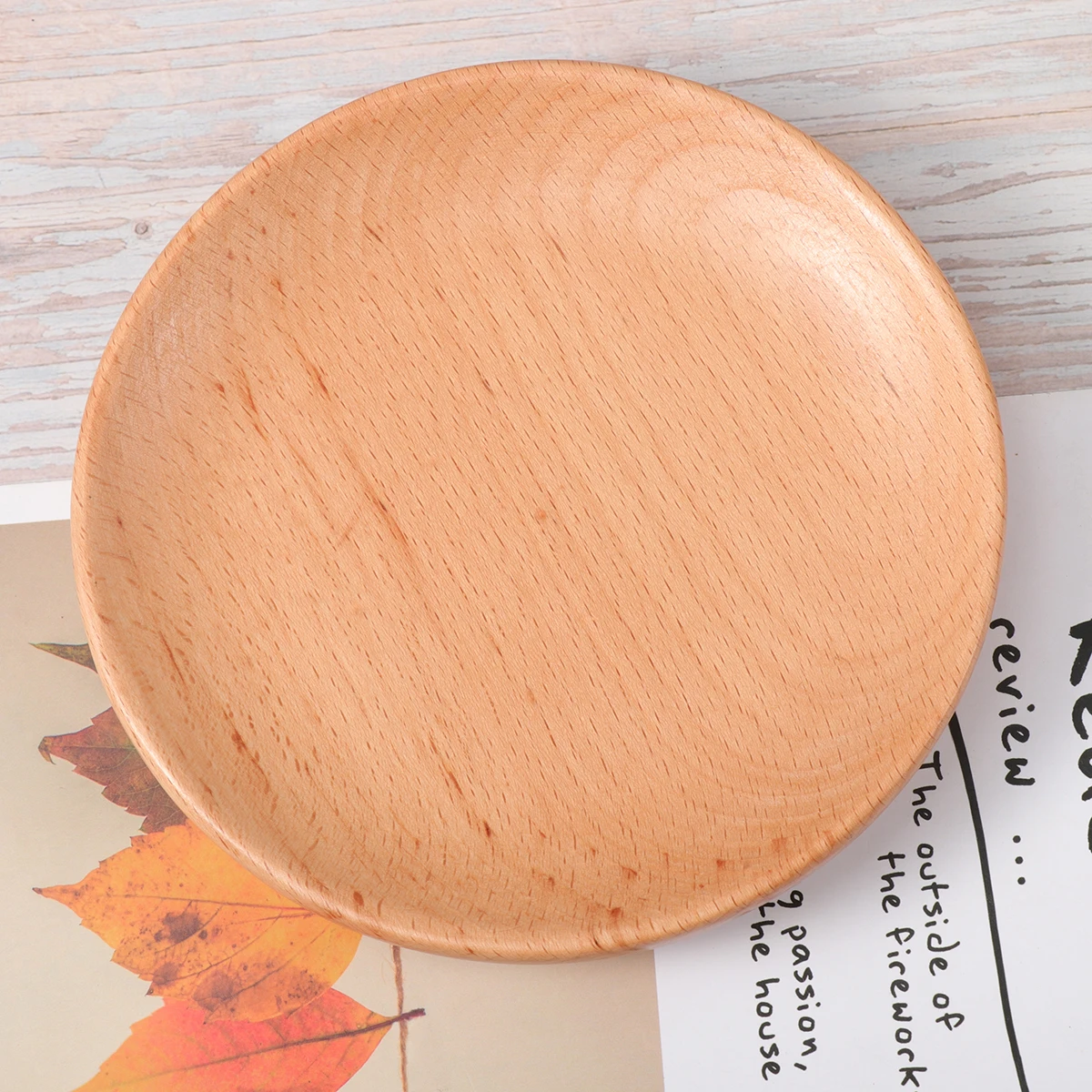 

Wooden Dessert Plate Dishes Serving Japanese Appetizer Tray Reusable Plates Platter