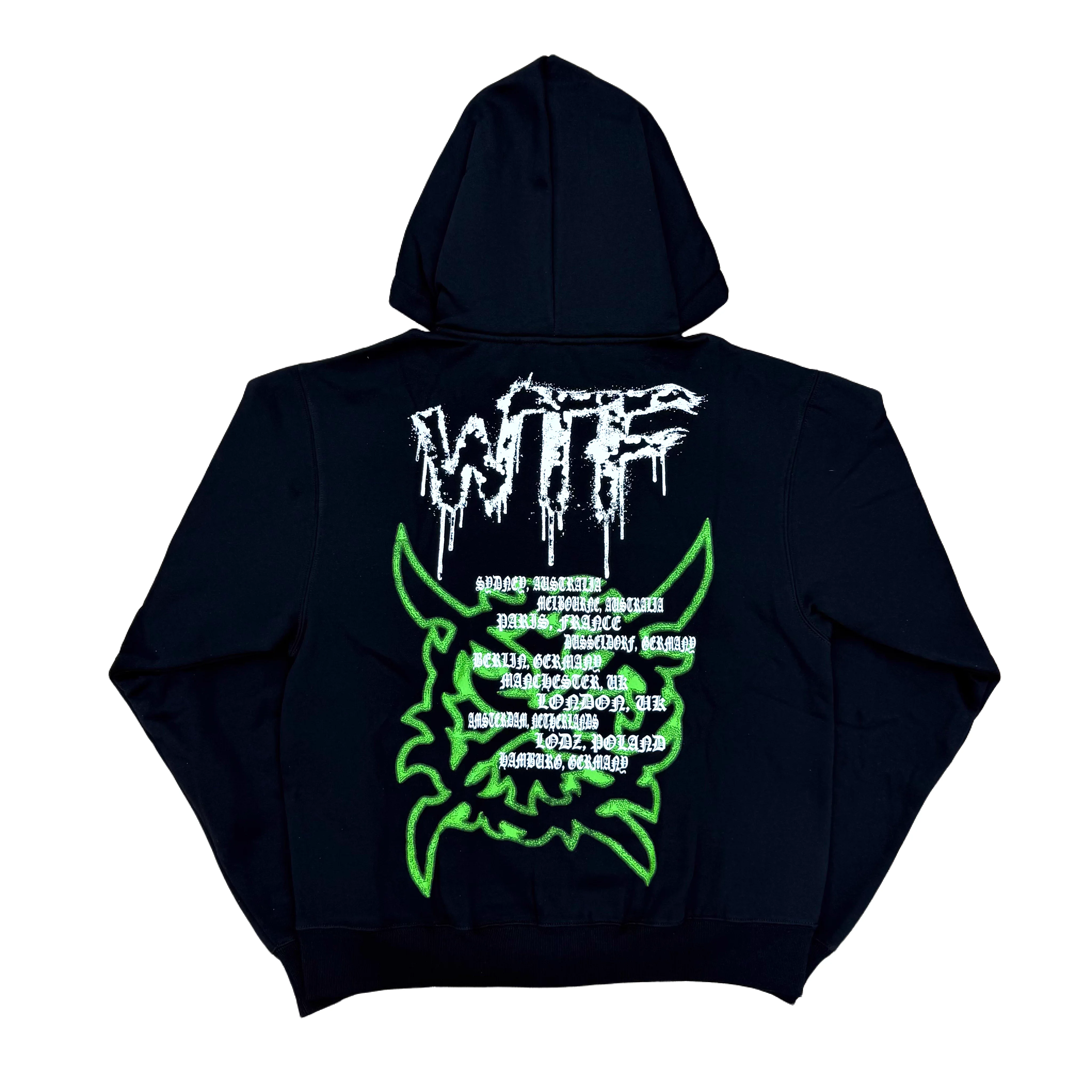 

Новые модные мужские толстовки с капюшоном The Periment Green Print INVERT TOUR NORTH WHOLE, вельветовые, хлопковые, плотные # F38