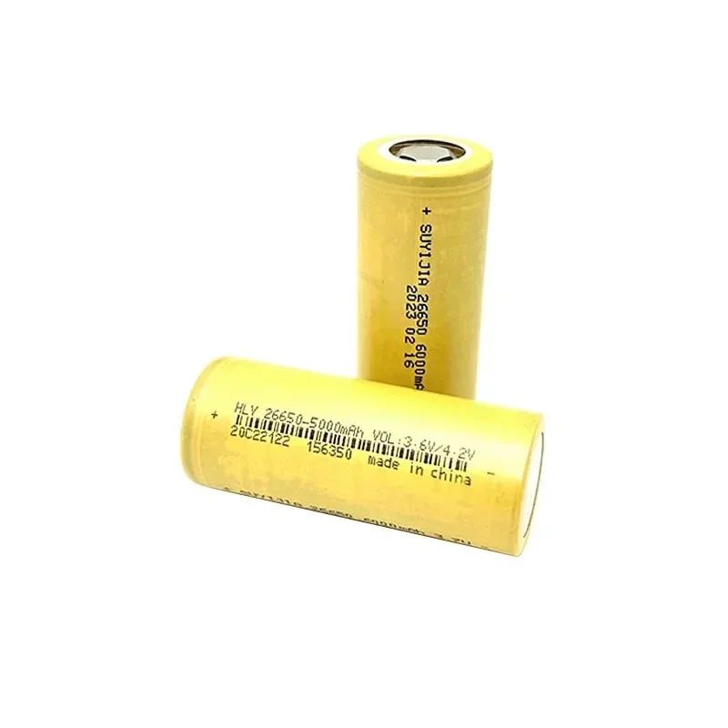 Original 26650 Battery  6000mAh True Capacity 3.7V  Lithium-ion Rechargeable Batteries for LED Flashlight Torch Electric Tools