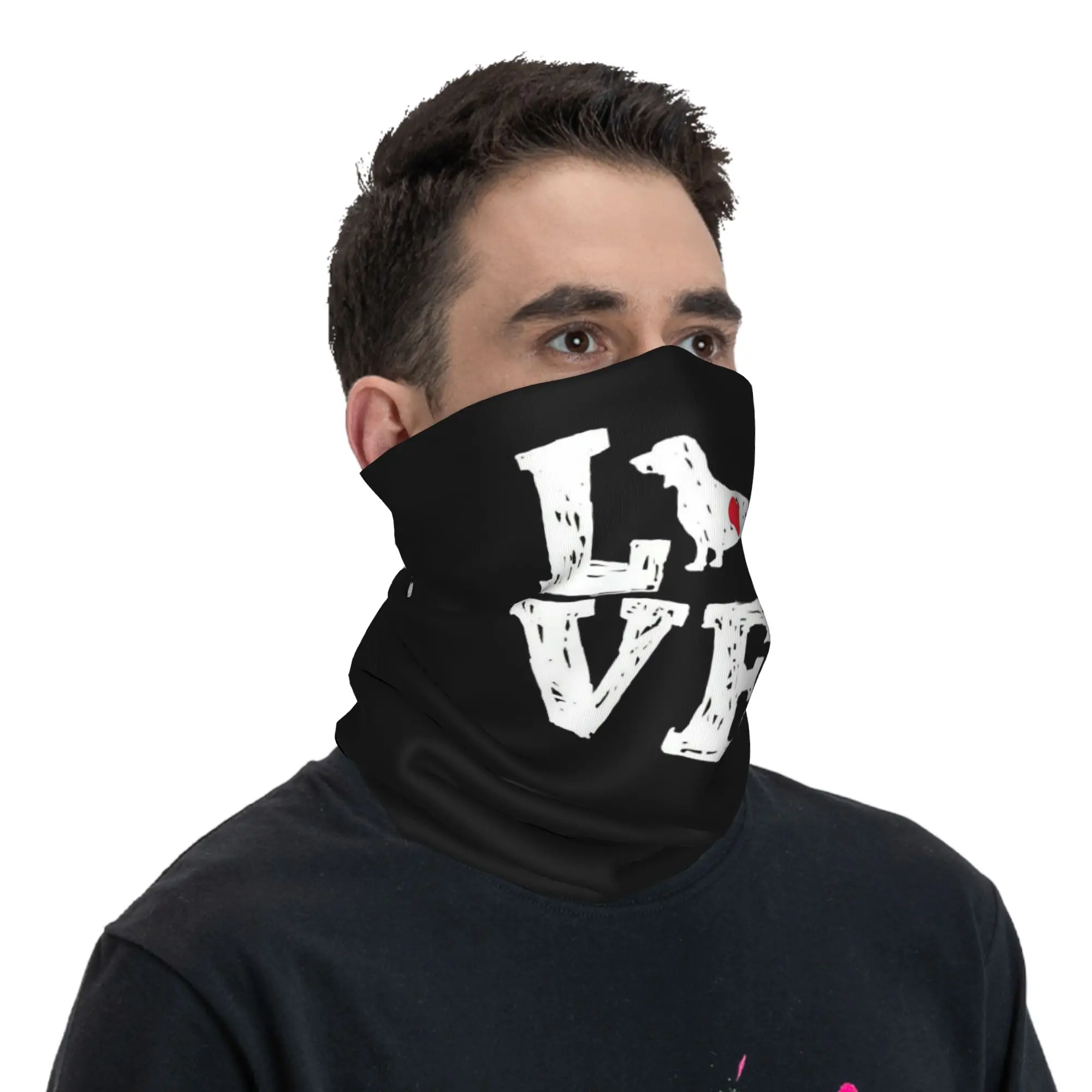 Pañuelo con estampado de perro teckel, cubre cuello, pañuelo mágico estampado, pañuelo para ciclismo, pañuelo para montar a caballo, para hombres, mujeres y adultos, resistente al viento.