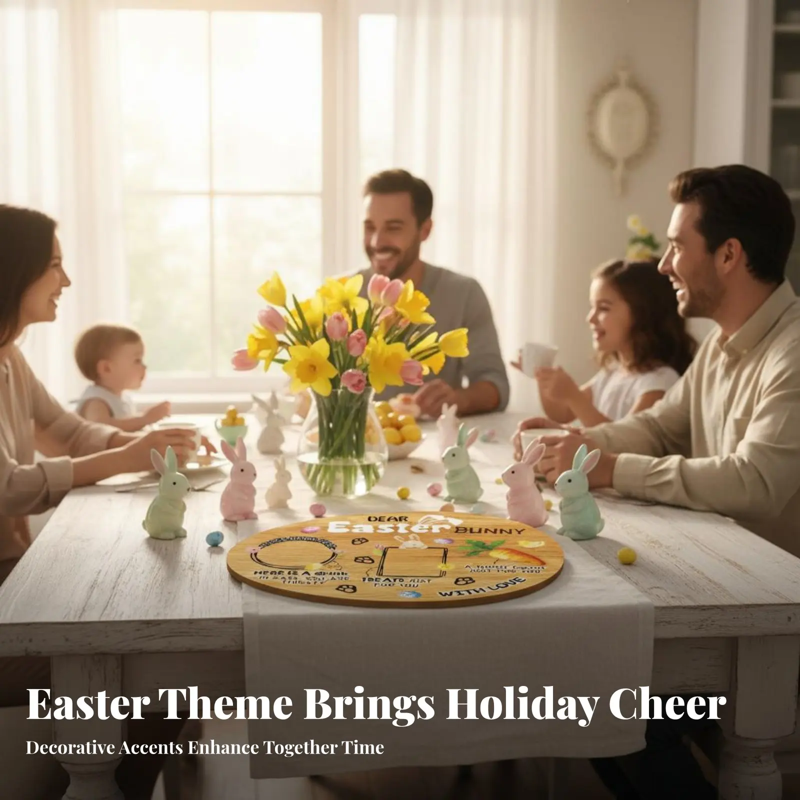 

Easter Hare Treat Tray Rustic Design Wooden Hare Treat Board Hare Shaped Serving Tray Festive Design Wooden Easter Platter