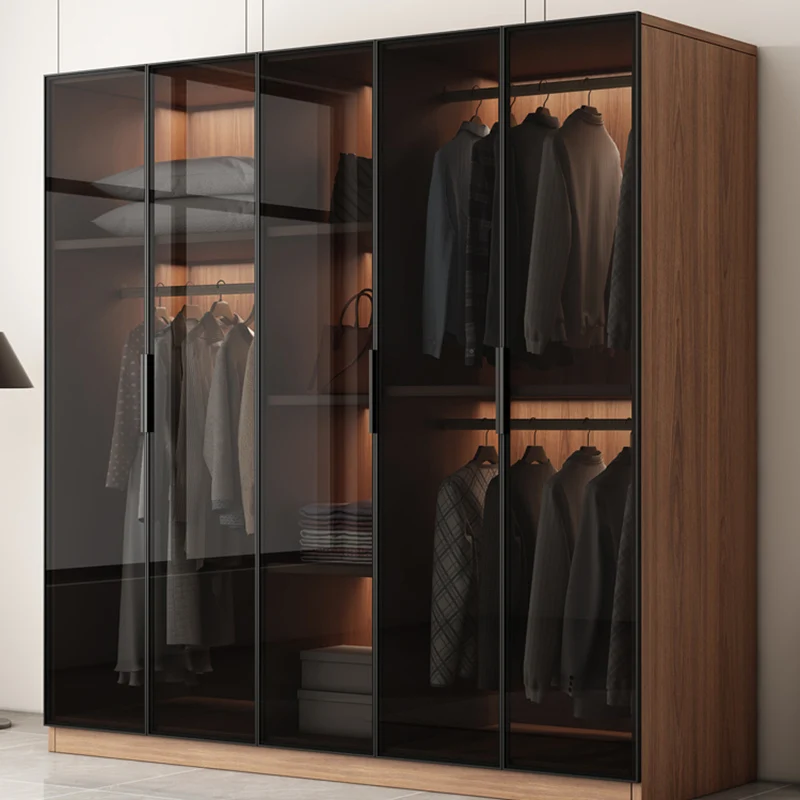 

Cabinet Modern Wardrobe Door Mirror Cabinets Partitions Display Jewelry Wardrobe Bedroom Storage Guarda Roupa Home Furniture