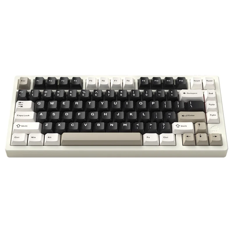 Mechanical Keyboard, Wireless Bluetooth Mechanical Keyboard. Aluminum Alloy Three Modes