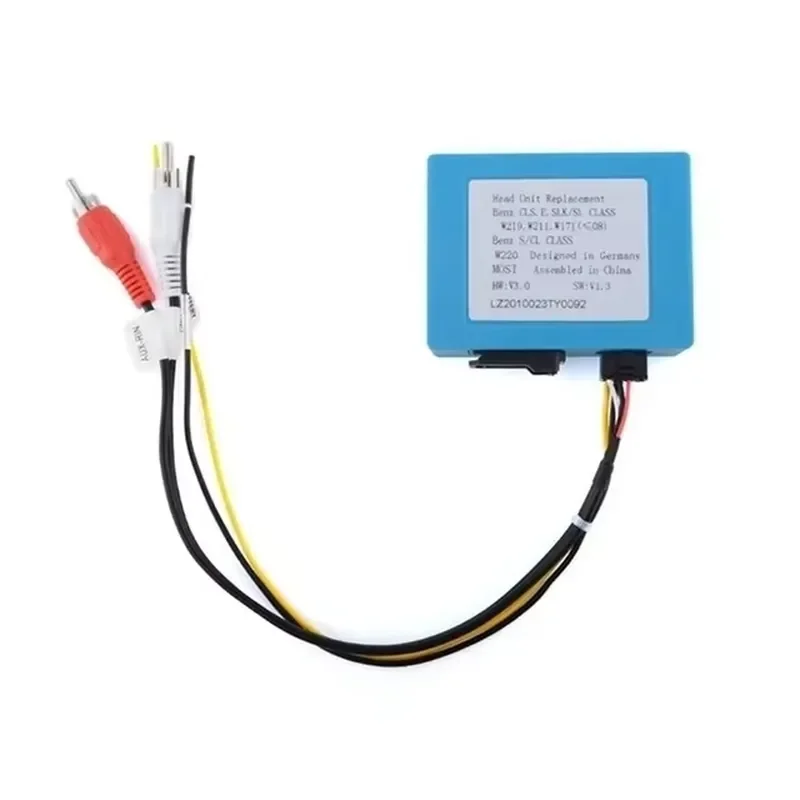 Fiber Optic Decoder Box For Benz E Cls Clk Class W211 W219 W171 W220 W230 W215 W209 B200 W203 Car Aux Audio Amplifier Adapter