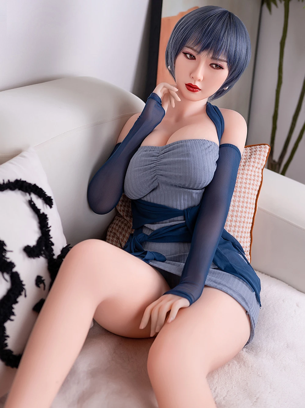 Real Full Silicone Sex Doll Realistic Chinese Sex Doll Real Full Body Size Double Penetration Silicone Doll Vagina Anal Doll