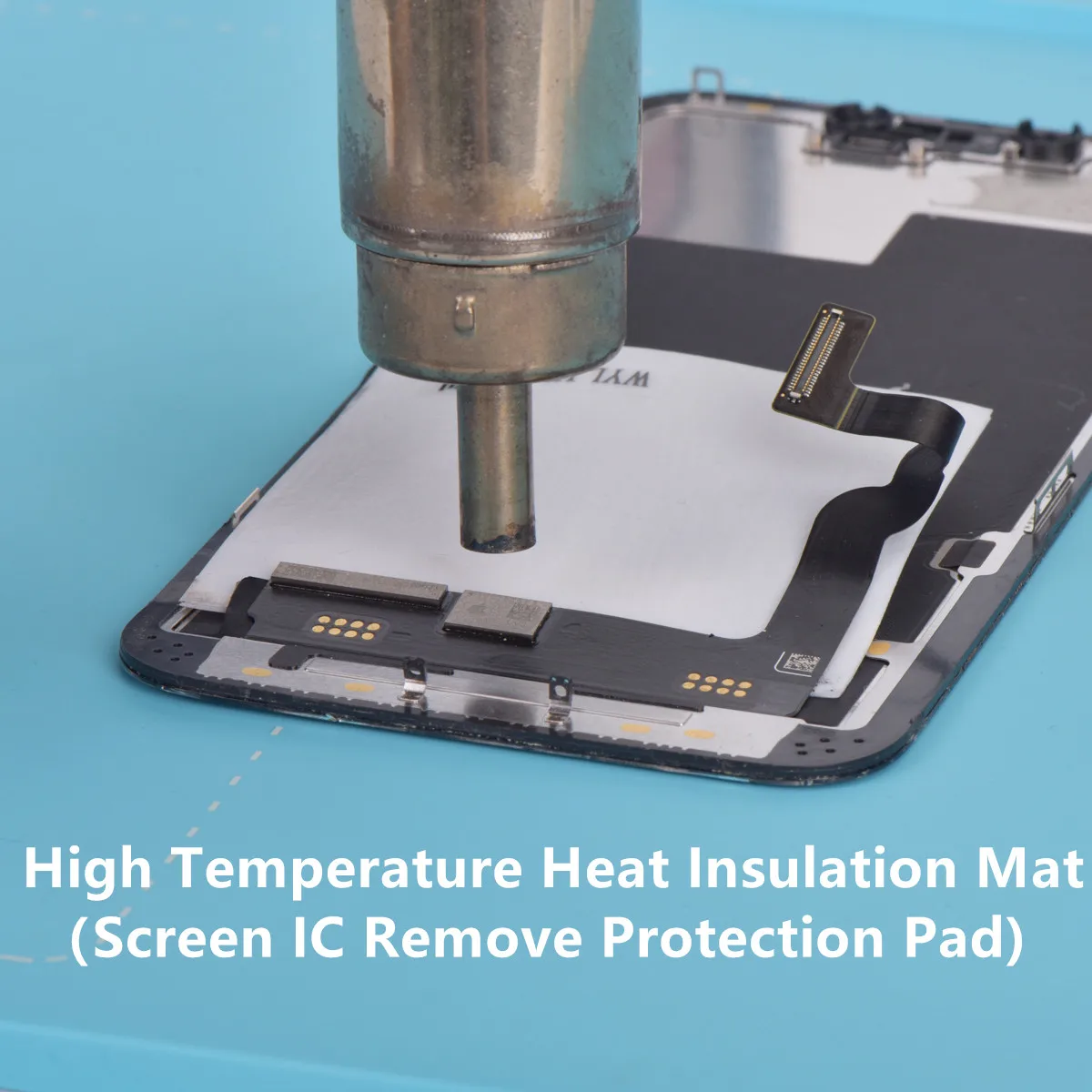 5pcs LCD Display Screen IC Remove Protection Pad  LCD Flex Separate High Temperature Heat Insulation Repair Rubber Mat