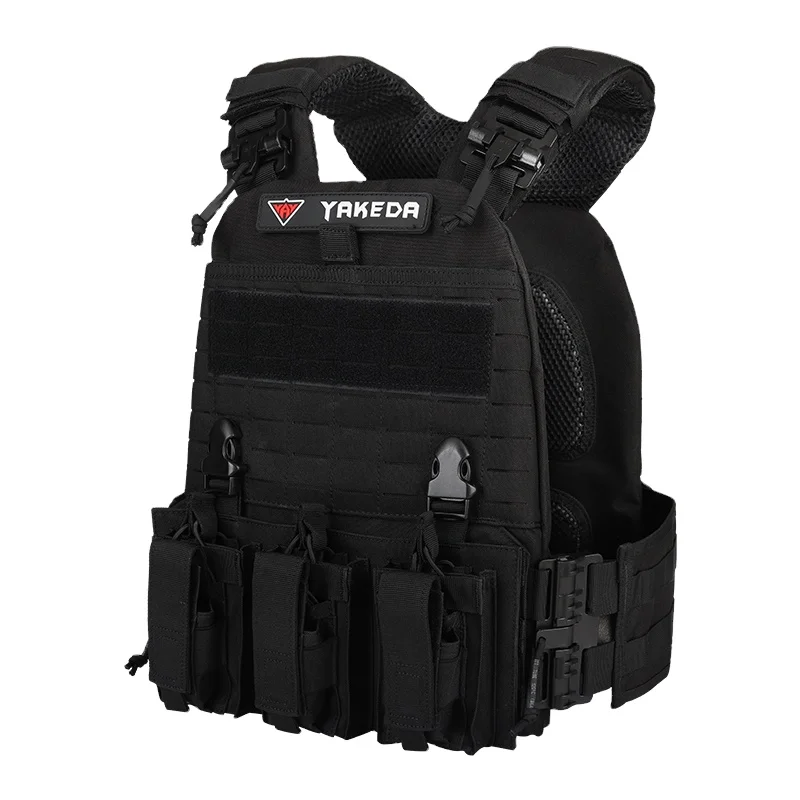 

Waterproof Men Tactical Gear Outdoor Training Vest Mesh Uniform Molle Fast Release Buckle Plate Carrier Tactical Vest