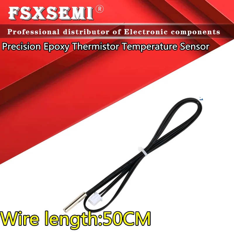 50CM 3950 3435 3470 2K 5K 10K 15K 20K 50K 100K 1% Termistor NTC Czujnik temperatury do klimatyzatora Lodówka