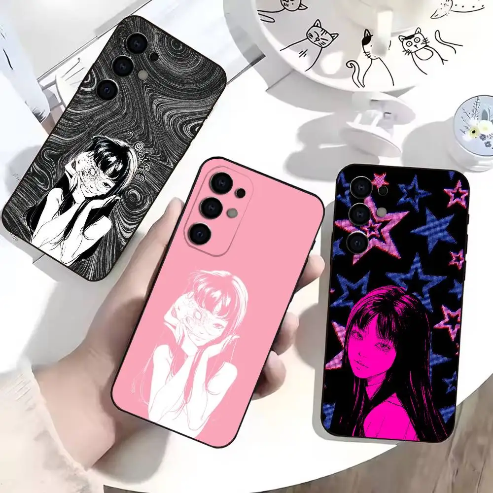 

Movie Horror T-Tomie Phone Case For Samsung S25,S24,S21,S22,S23,S30,Ultra,S20,Plus,Fe,Lite,Note,10,Black Cover