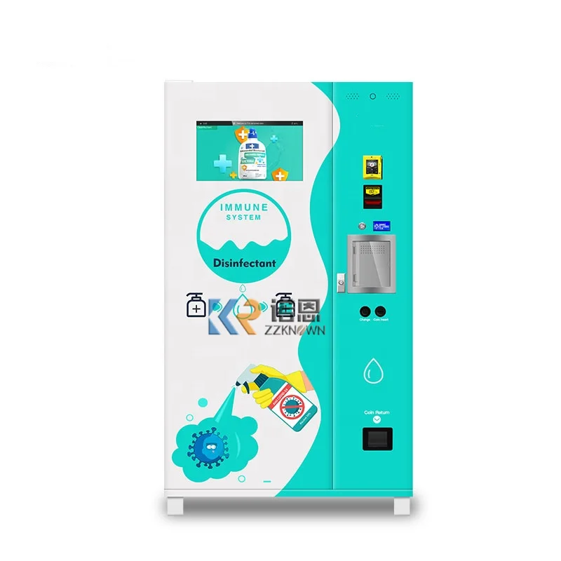 24 Hours Service Touch Screen Custom Combo Vending Machines Automatic Laundry Liquid Detergent Vending Machine for Sale