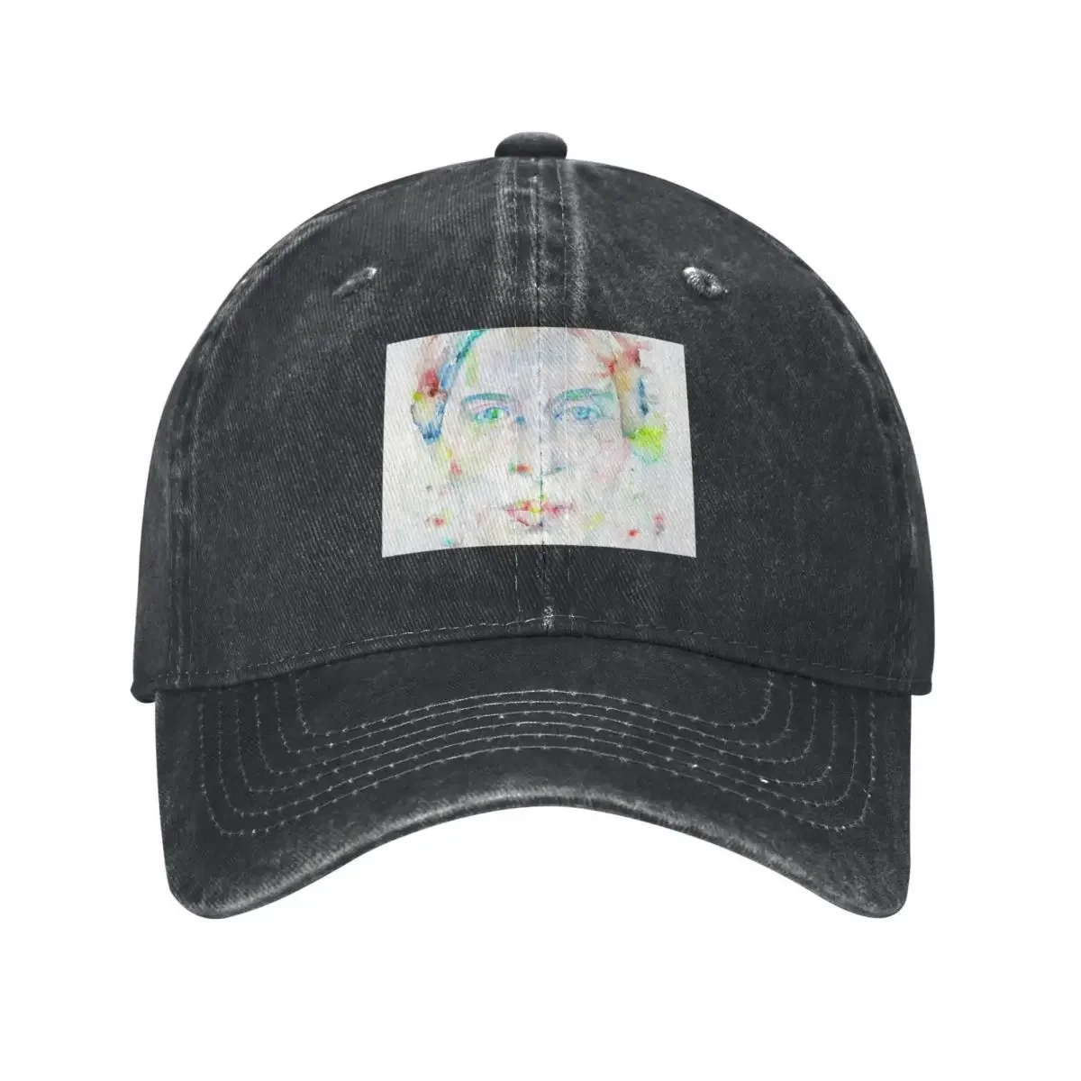 EMILY DICKINSON - watercolor portrait.2 Baseball Cap hard hat Sun Hat For Children Trucker Hat Golf Cap Ladies Men's