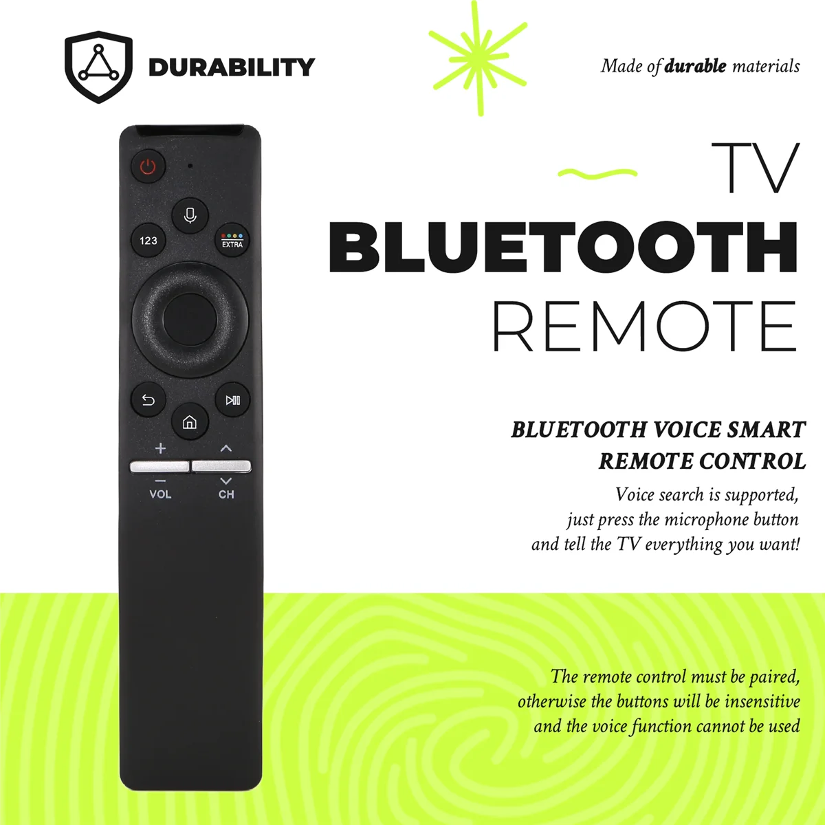 POSV-Sostituzione telecomando vocale universale per Samsung Smart TV Telecomando Bluetooth All LED QLED LCD 4K 8K HDR TV curva