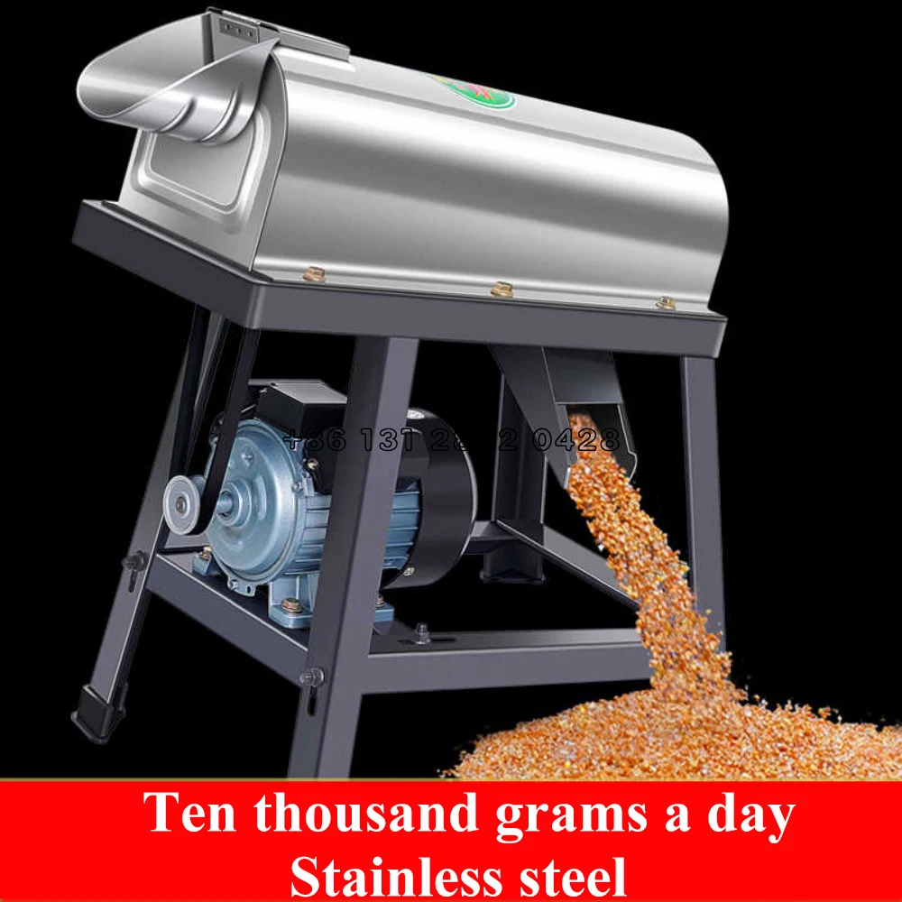 220V 380V Electric Corn Thresher Fully Automatic Household Small Single Drum Corn Peeler Corn Thresher Machine Dry