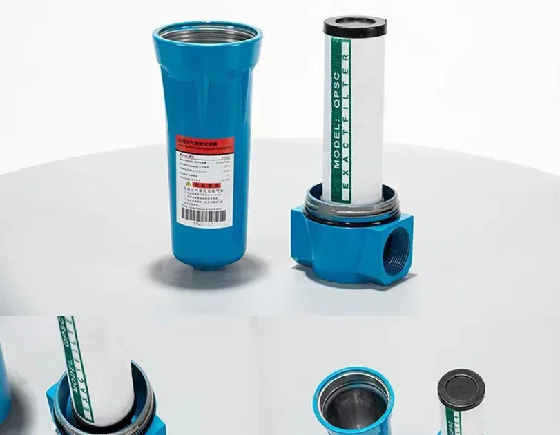Working in QPS compressed air precision filter filter element 015/024/035/060 air compressor water and oil removal