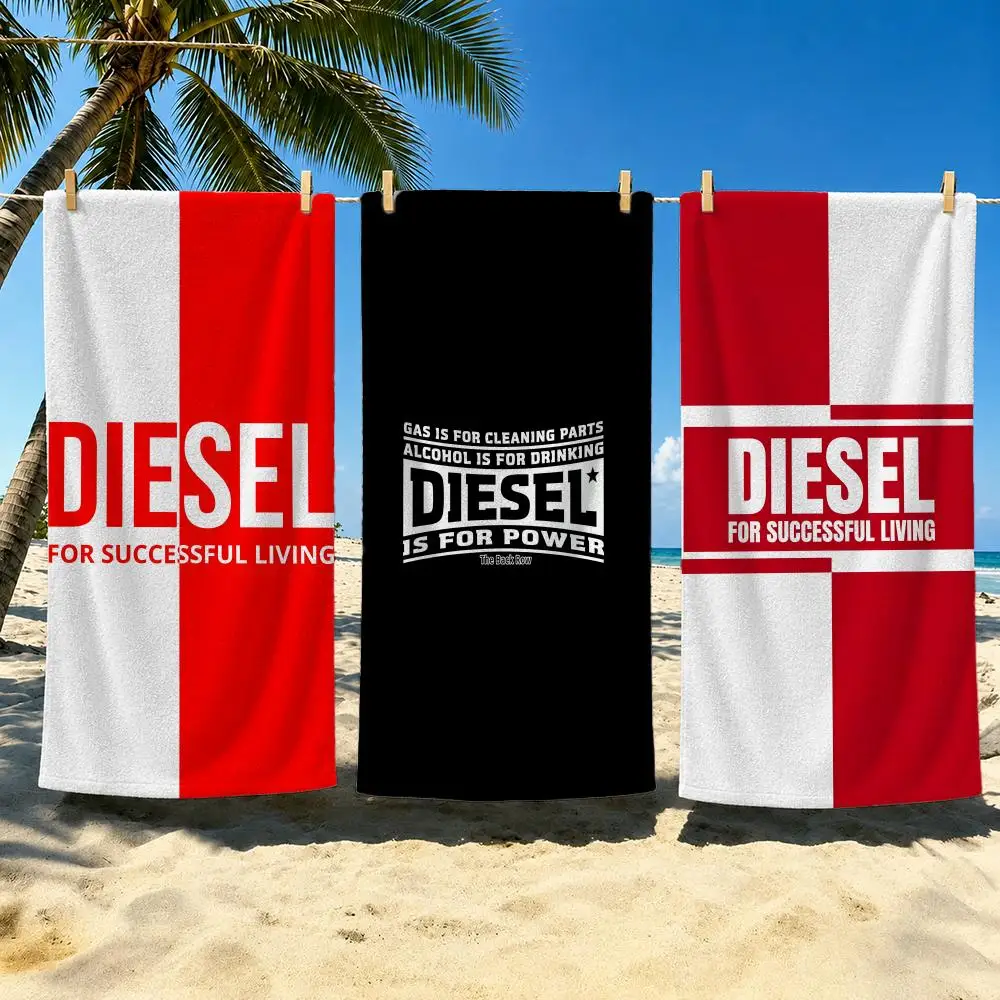 Brand Diesel Towel Towel Soft Pool Gift For Travel Gym Shower Cool Camping Quick Dry Sports  Large Beach Towel