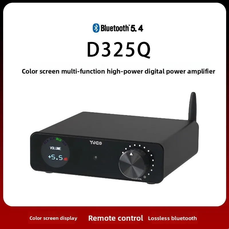 

Многофункциональный цифровой Hi-Fi усилитель звука D325q аудиофильского класса с Bluetooth, высокой мощностью, на базе TPA3255, для домашнего аудио, с пультом дистанционного управления