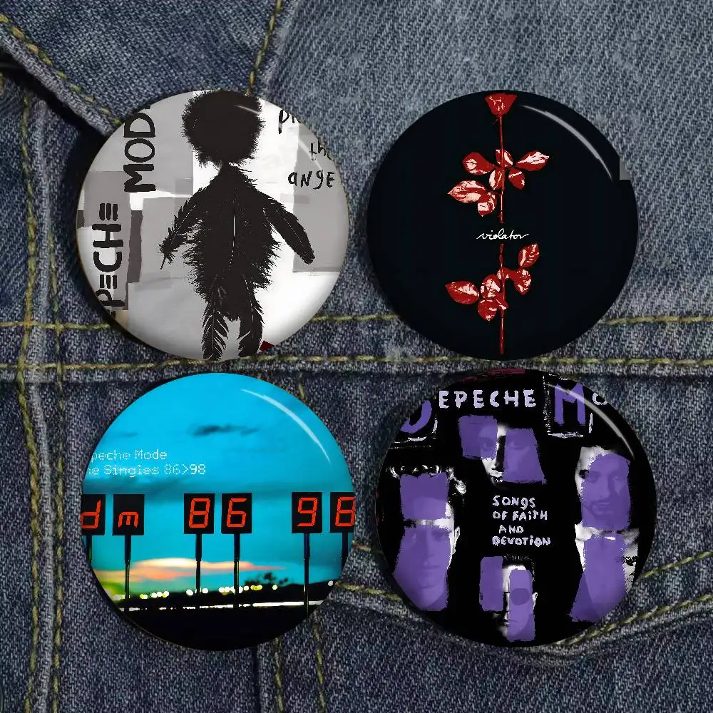 Dark Rock D-Depeche M-Mode Band Brooches Soft Button Pin Funny Silly Gnarpy on A Skateboard Meme Badge Gamer Collection Gifts