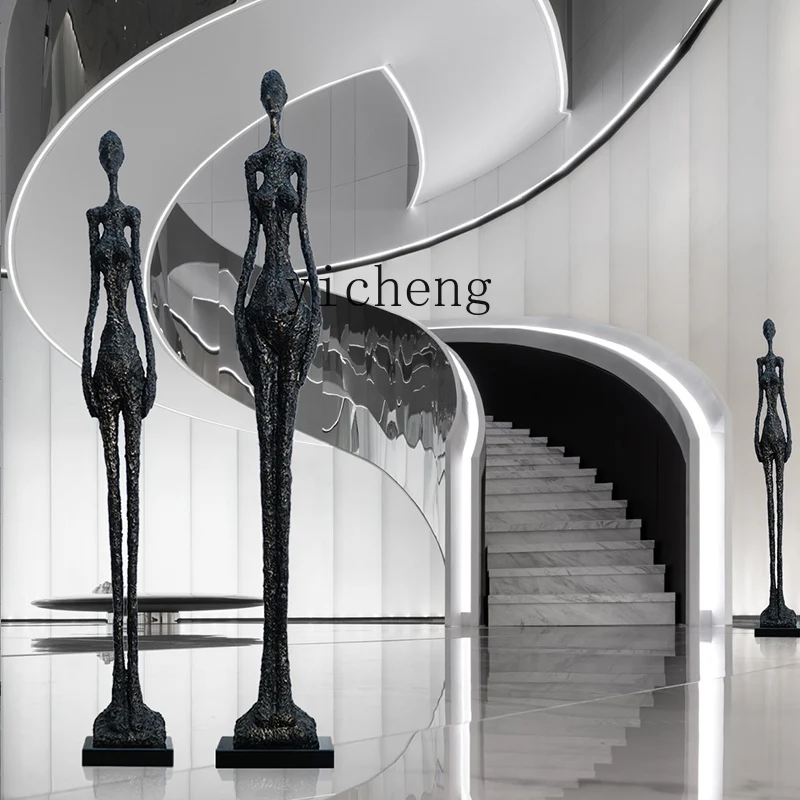 ZF FRP Abstract Sculpture Figure Decoration Sales Office Model Room Image Floor Ornaments