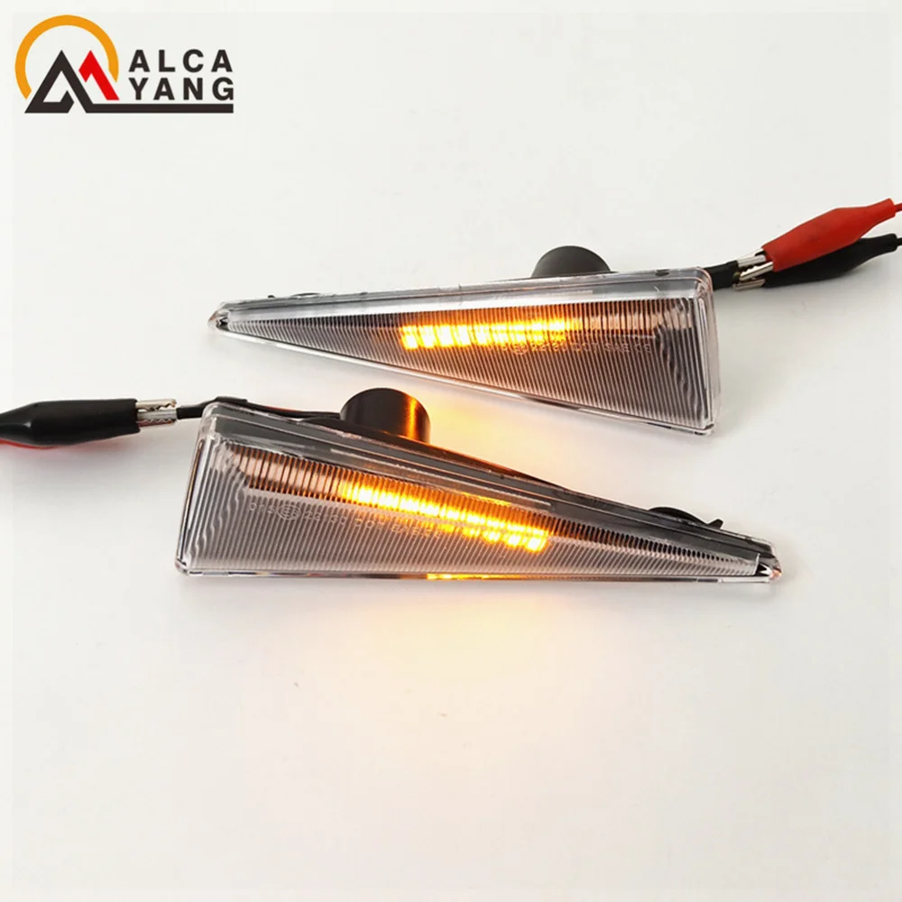 2 Stück LED Dynamische Seitenmarkierungs-Blinkleuchte für Renault Megane MK2 CC Espace MK4 Scenic MK2 Wind Avantime Thalia 2 – Detail 18