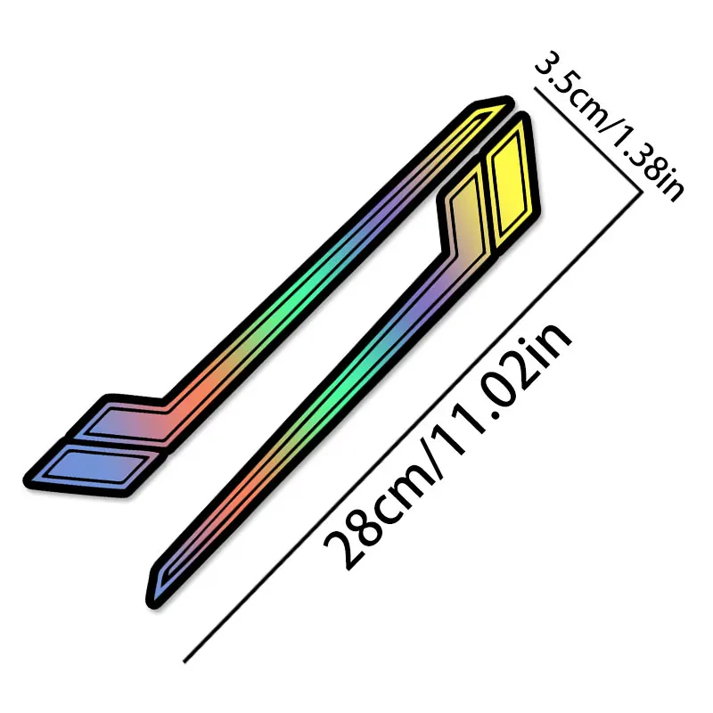 1 زوج الجانب قطاع دراجة نارية ملصقات مقاوم للماء للدراجات النارية ركوب الدراجات الجبلية خزان الوقود الزجاج الأمامي هدية شوكة شارات الفينيل #2