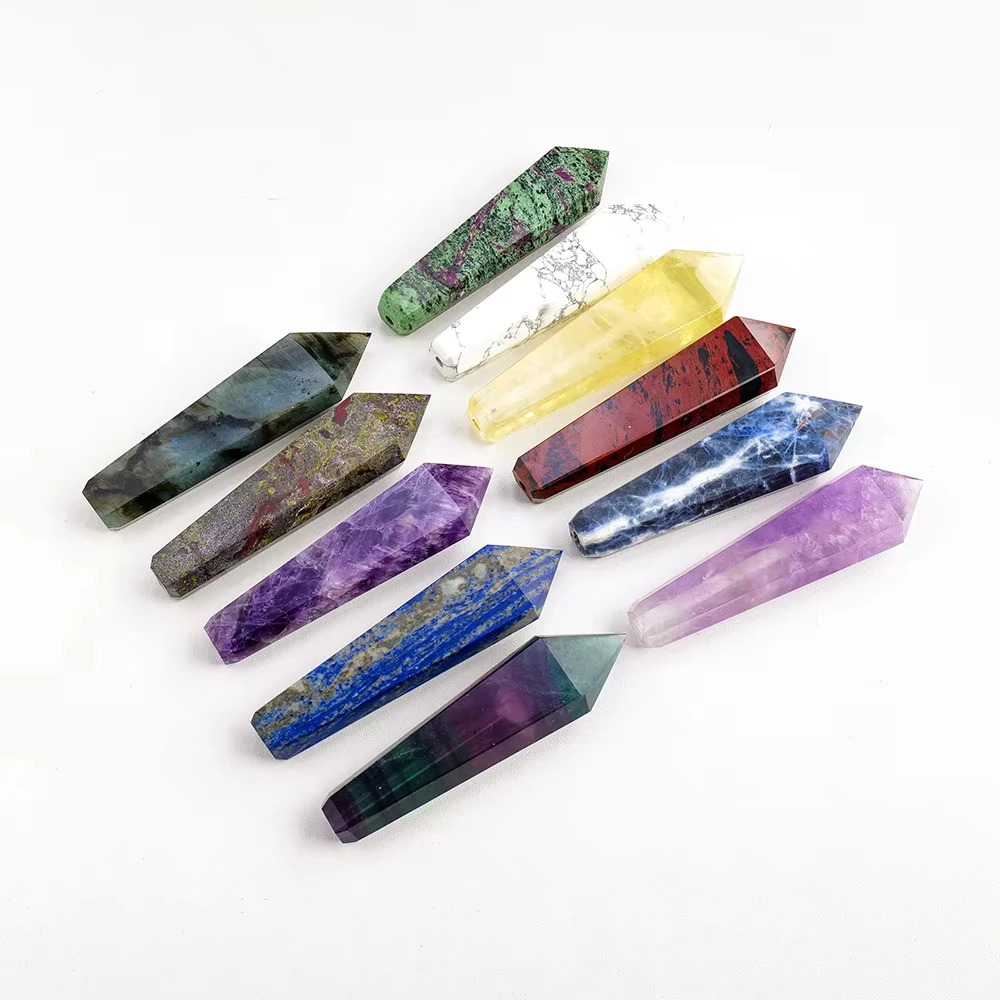 1 قطعة نقطة الكريستال الطبيعي شفاء كريستال الحرف الأحجار الكريمة نقطة للرجال نقاط عالية الكمال لهدايا العيد