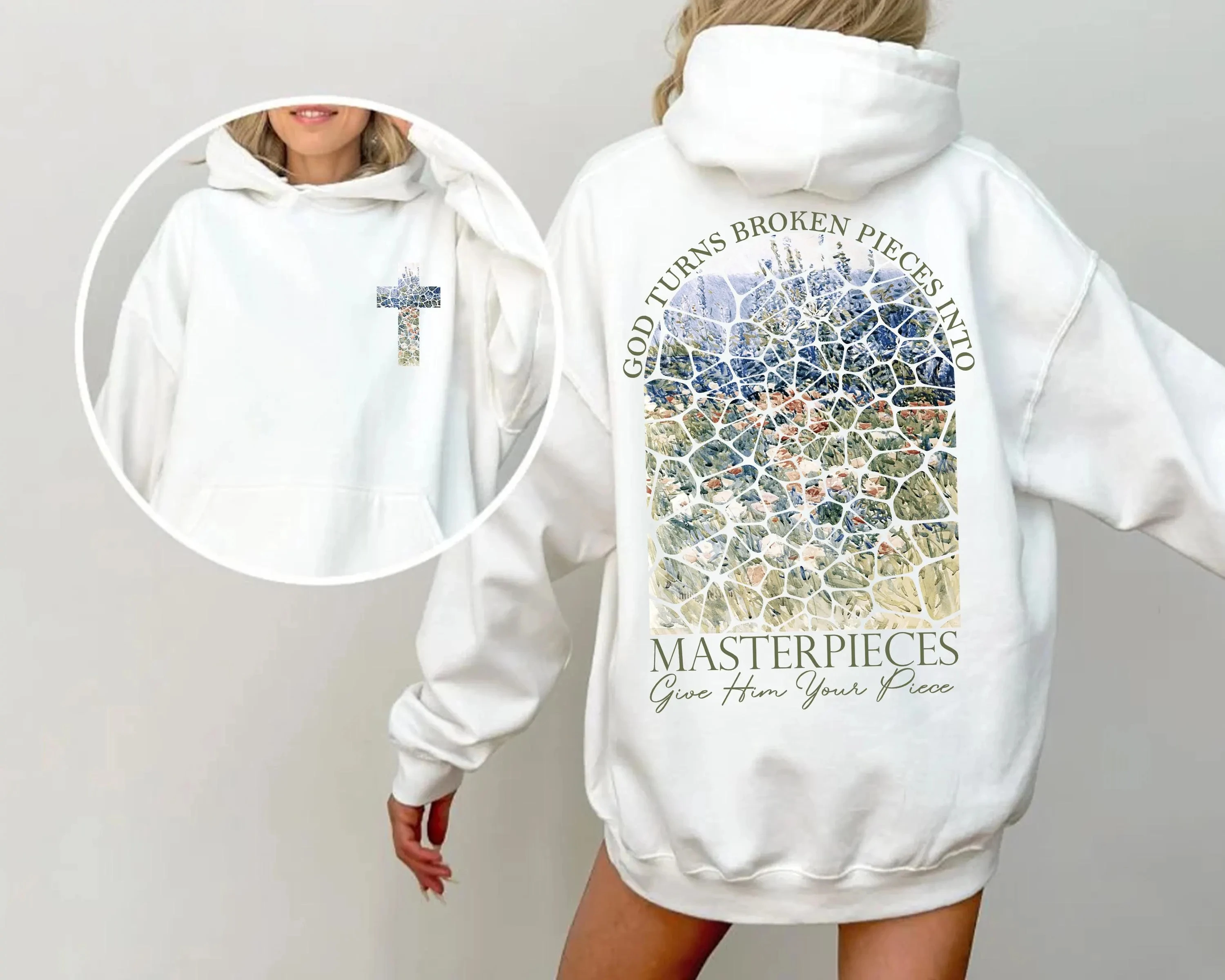 

Христианская толстовка с капюшоном Masterpieces, мужская и женская толстовка с длинными рукавами, пуловер Y2k, топы, модная осенне-зимняя одежда
