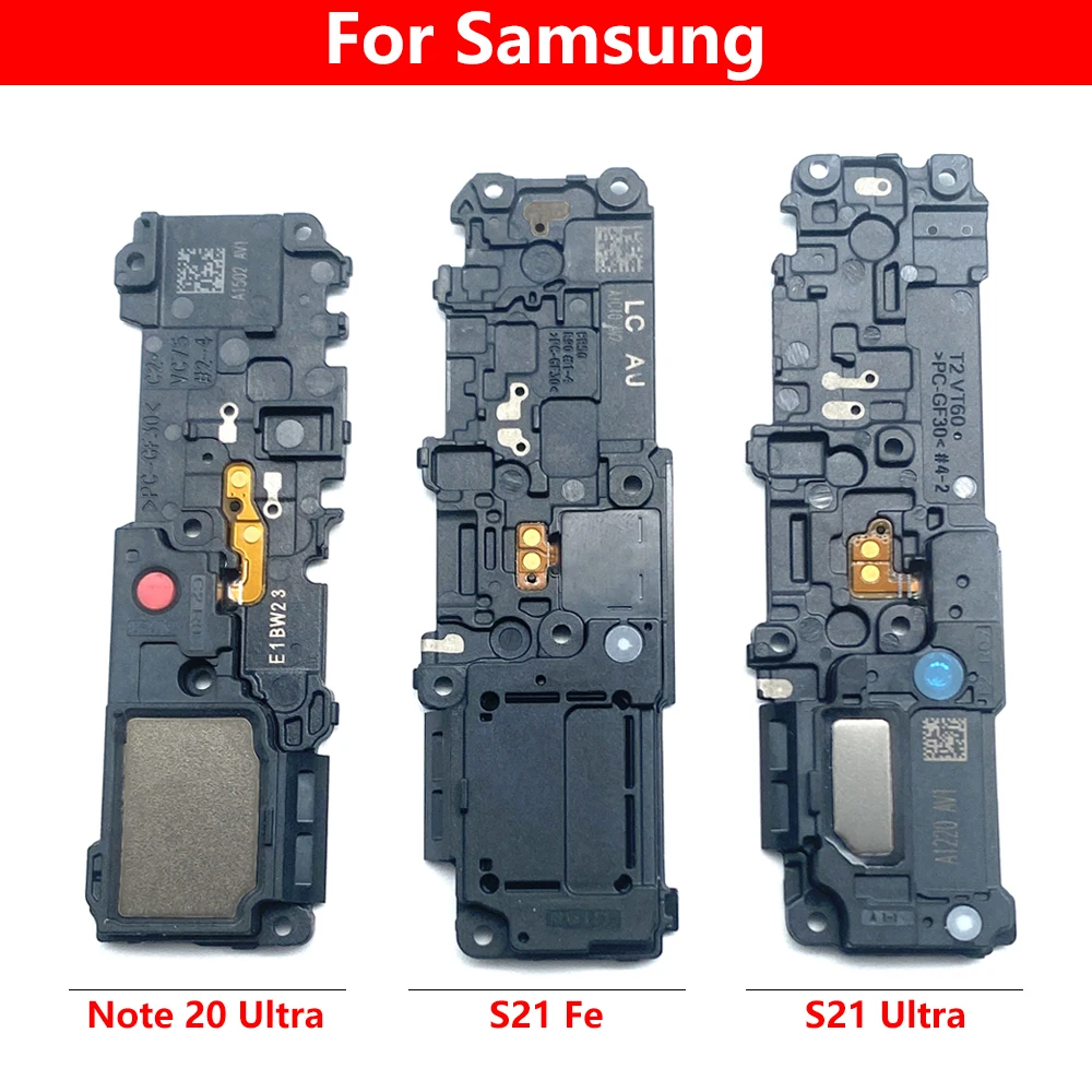 10 Pcs For Samsung Note 20 Ultra / S21 Plus /  S21 Fe Loudspeaker Sound Module Buzzer Ringer Loud Speaker Spare Parts