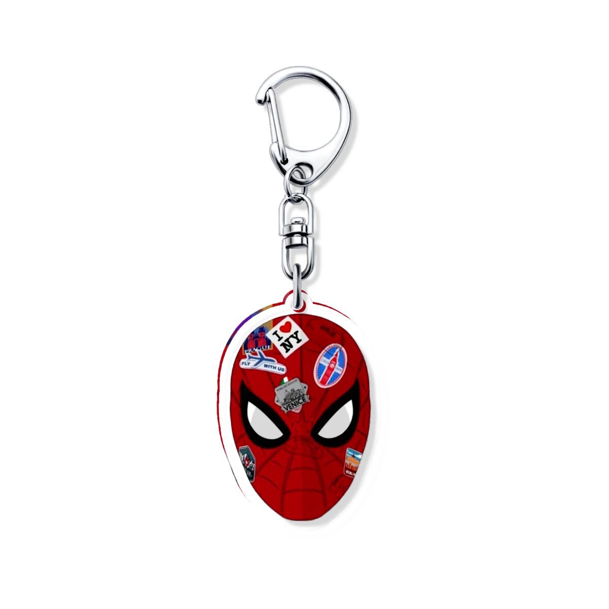 الرجل العنكبوت مارفل المنتقمون ديدبول واندا لوكي سلسلة مفاتيح مصنوعة من الأكريليك حقيبة سحر قلادة هدية مفتاح سلسلة تذكارية جديدة الإبداعية Kingring