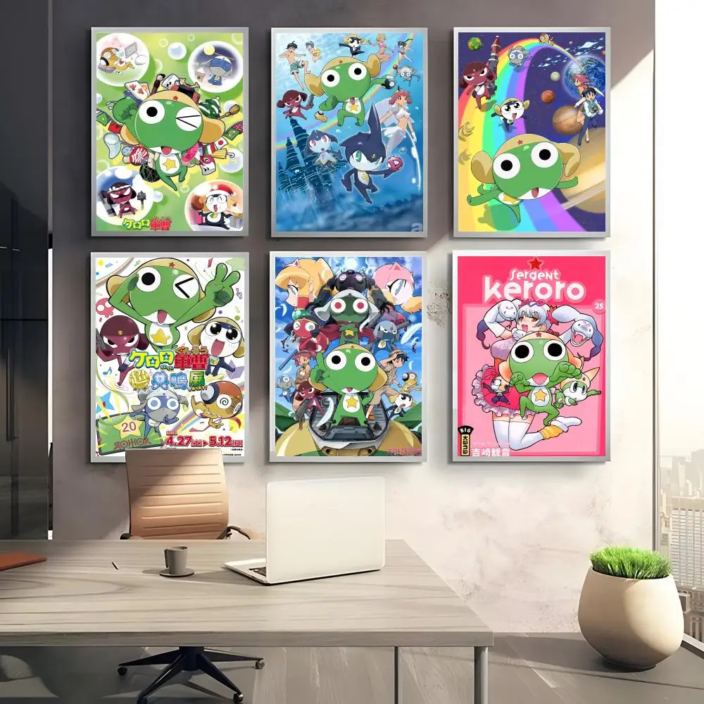 K-Keroro Gunsou الكرتون اللوحة الخط HD حائط لوح رسم ديكور فني للمنزل مكتب غرفة المعيشة غرفة نوم هدية