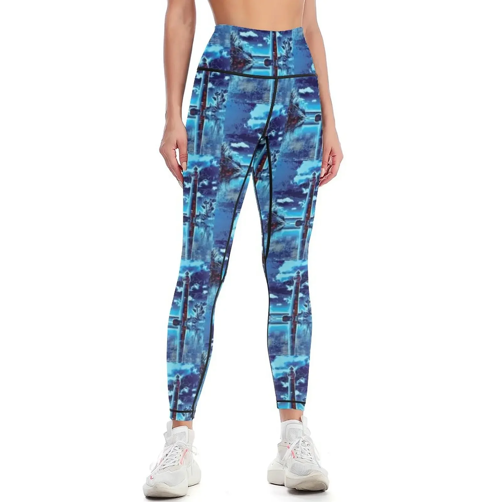 

Moonlit Watchtower Leggings gym's clothing sportswear for gym Leginsy push up push up tights for Womens Leggings
