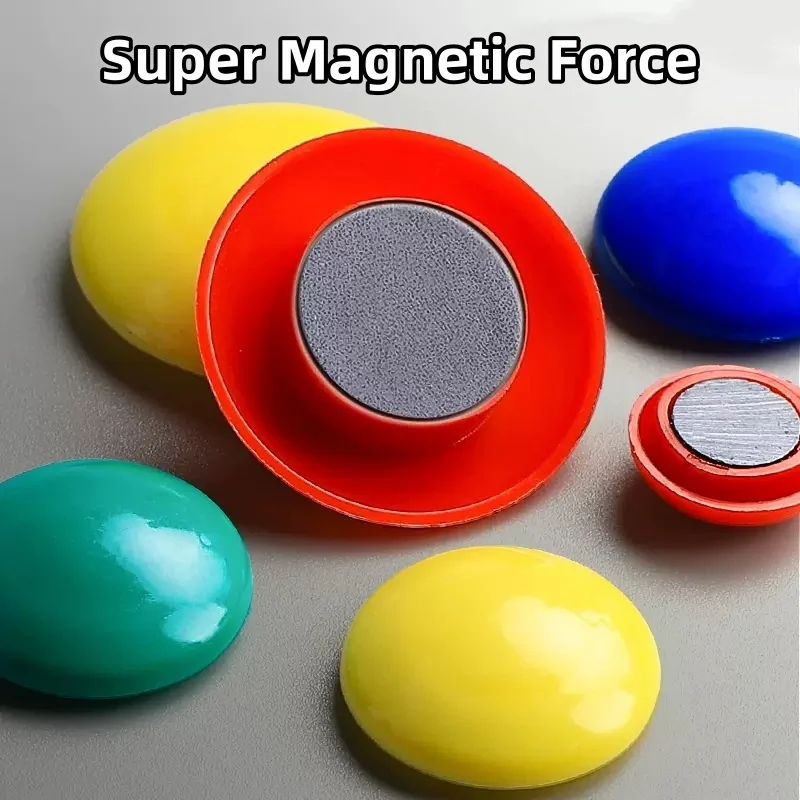 10/20PCS Color Round Fridge Magnets Strong Magnetic Blackboard Whiteboard Magnet Stickers for Home Office School DIY Decor Studs