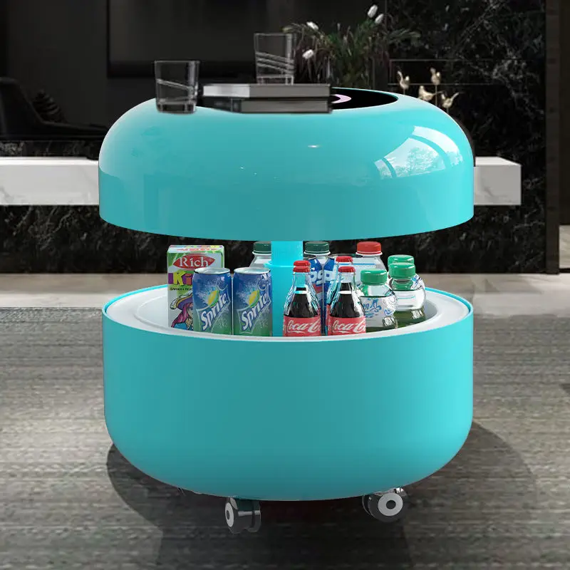 Smart Touch Screen Coffee Table Fridge OEM Factory Table Type with Portable Wireless Charging