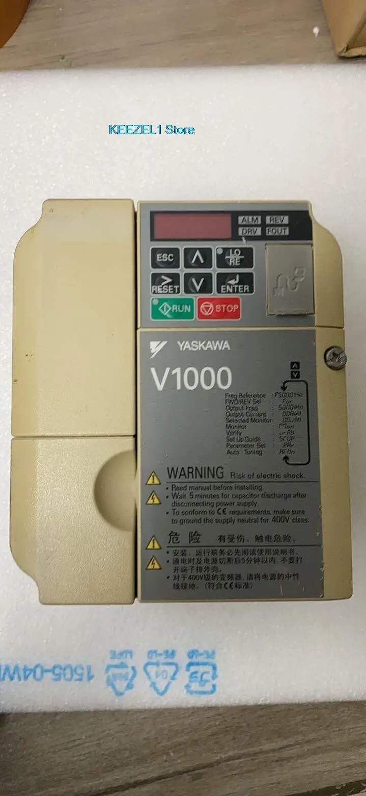 Frequency converter V1000 series CIMR-VB4A0002BBA 0.75KW/0.4KW 380V second-hand