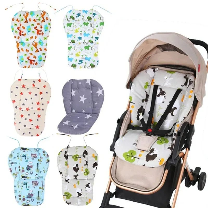 Baby Kids Highchair Cushion Pad Mat Booster Seats Cushion Pad Mat Feeding Chair Cushi on Pad Stroller Cushion Mat Cotton Fabric