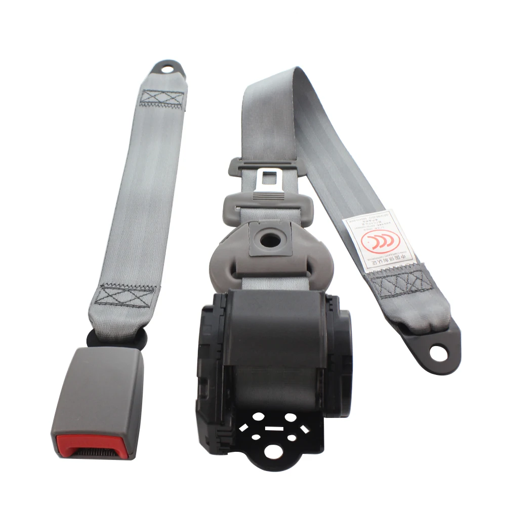 

Point Adjustable Car Seat Belt Gray Belt Retractable Seat Belt Automatic Emergency Lock Apply For 99% Cars