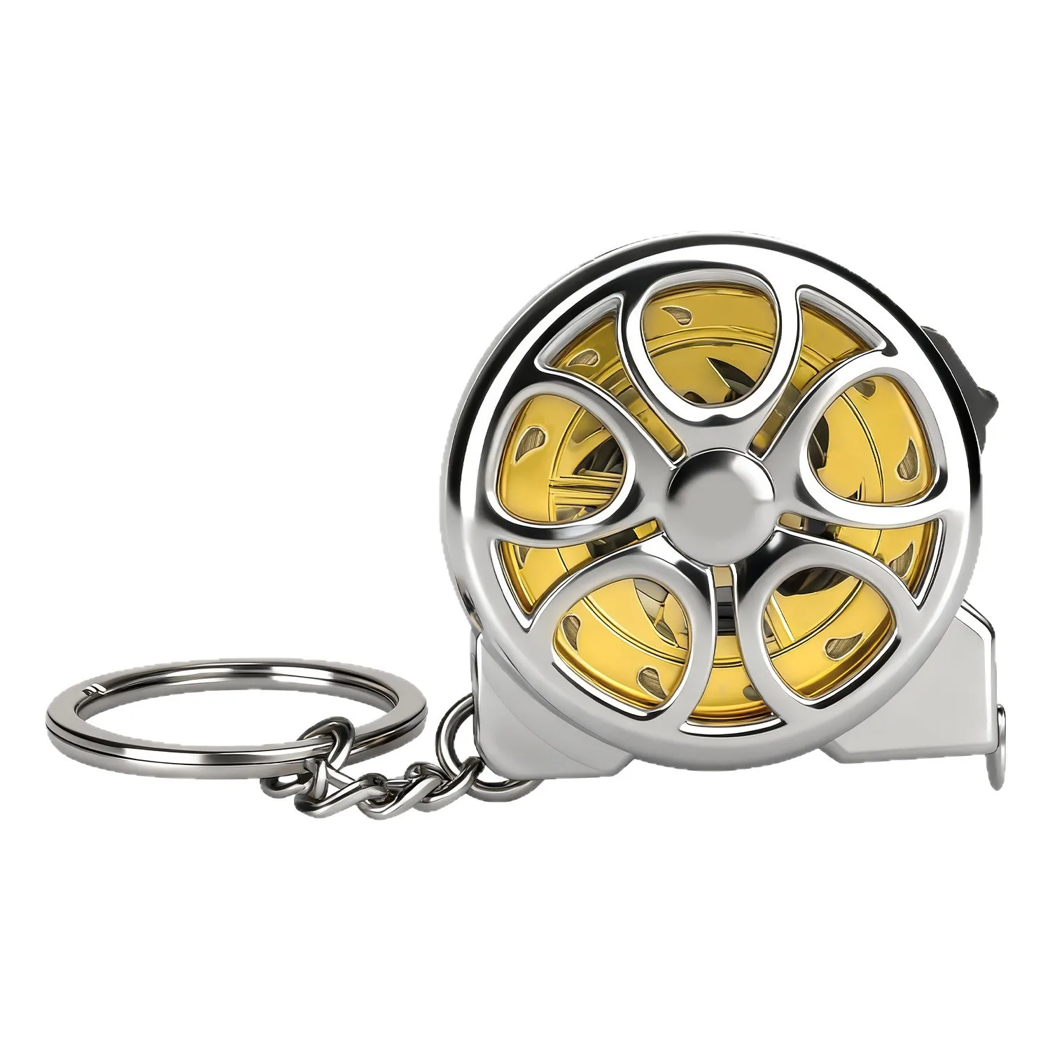 Portable 2M Hollowed Out Tape Tape Measure Stainless Steel Anti-corrosion Retractable Metric Ruler Woodworking Measuring Tool
