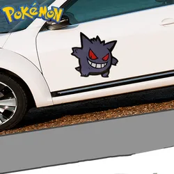 Japanese Anime Pokemon Stickers Cute Blue Gengar Car Decoration Stickers Electric Car Pikachu Stickers Children's Toy Gift