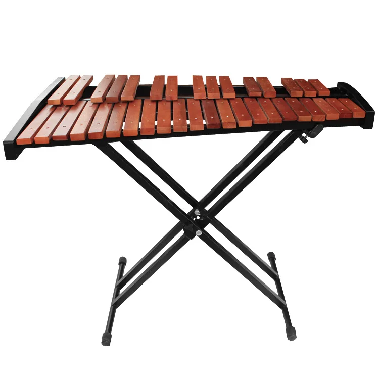 

Professional performance orff percussion instrument glockenspiel 37 keys wood xylophone with stand