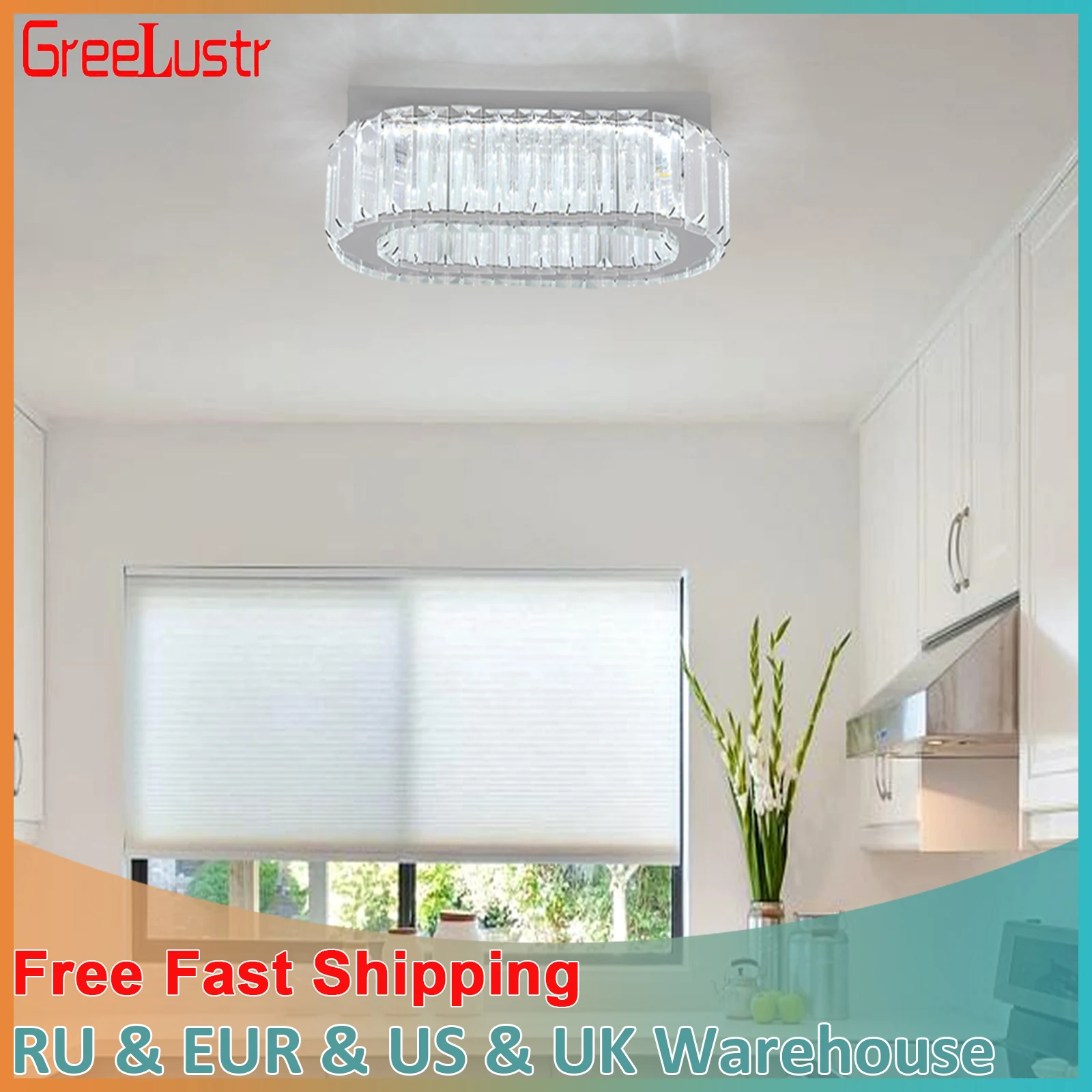 

Modern Ceiling Lamp Oval Crystal Led Wall Light Chandelier Home Decor Lustre Balcony Bedroom Indoor Aisle Light Fixture Luminare