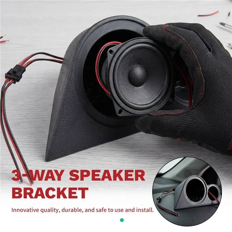 For Car DVD/CD Player Mounting Stand 3.5 Inch Horn Holder Bracket Midrange Base 3-Way Frequency Inverted Mold