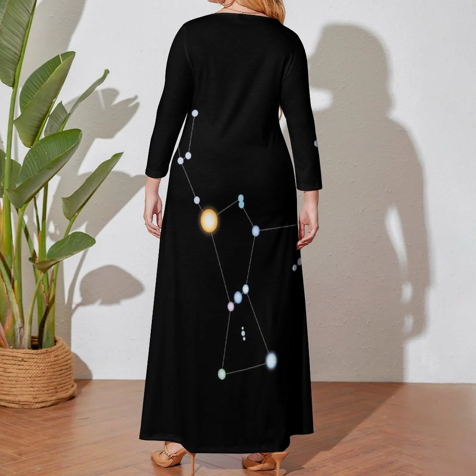 Konstellation: orion lang ärmel ige Kleid Kleider Damen 2024 Sommer Sommerkleider für Frauen 2024 Kleider für Frauen