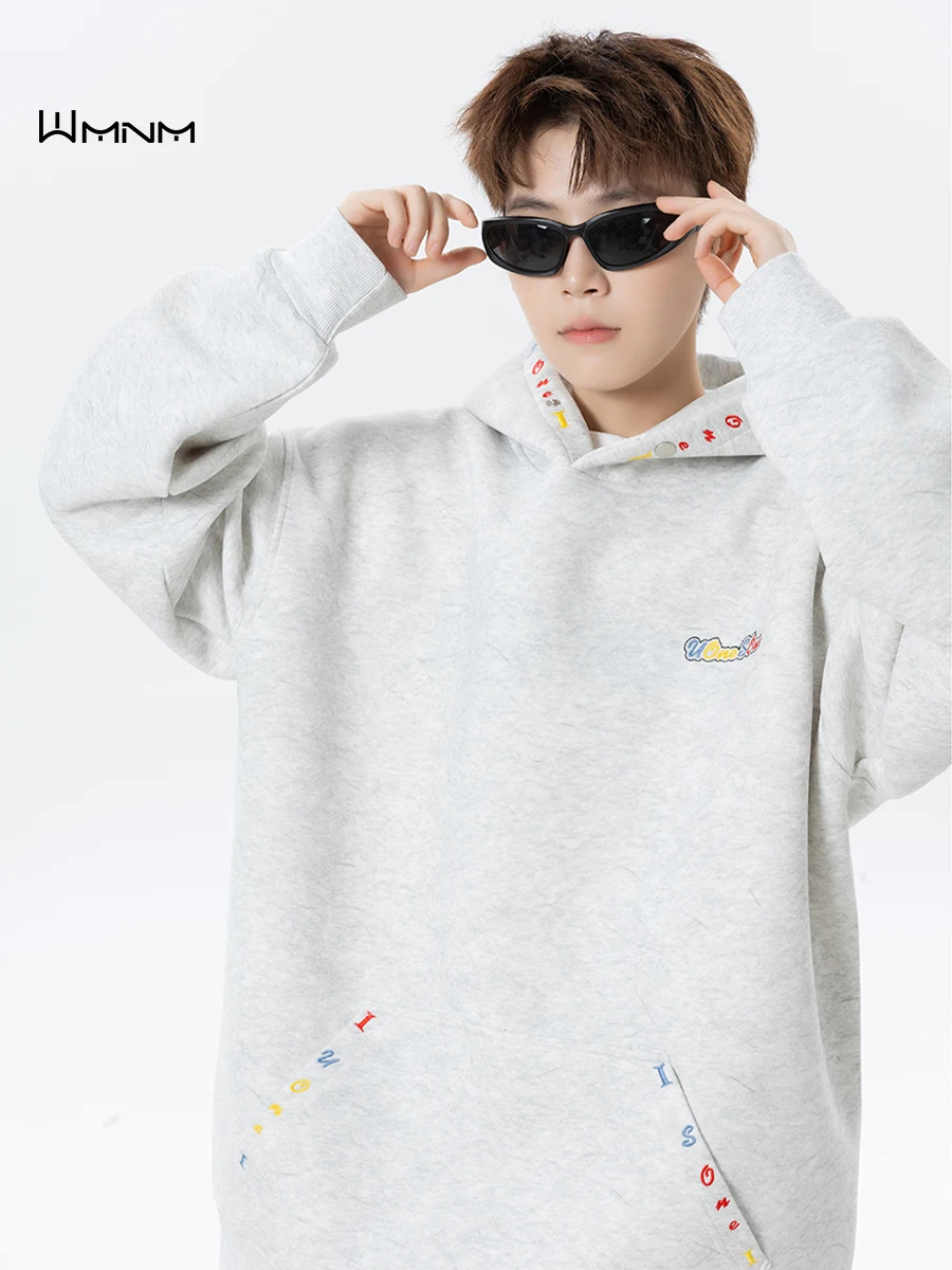 

American Sle Rainbow Letter Embroidery Hoodie Men's Long Sve Sweatirt Heavyweight Fall Outerwear Casual Faion Street...