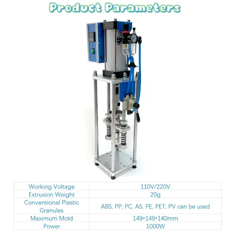 Vertical Injec tion Molding Machine 20g 110V/220V Desktop Polymer Plastic Inje ction Molding Machine