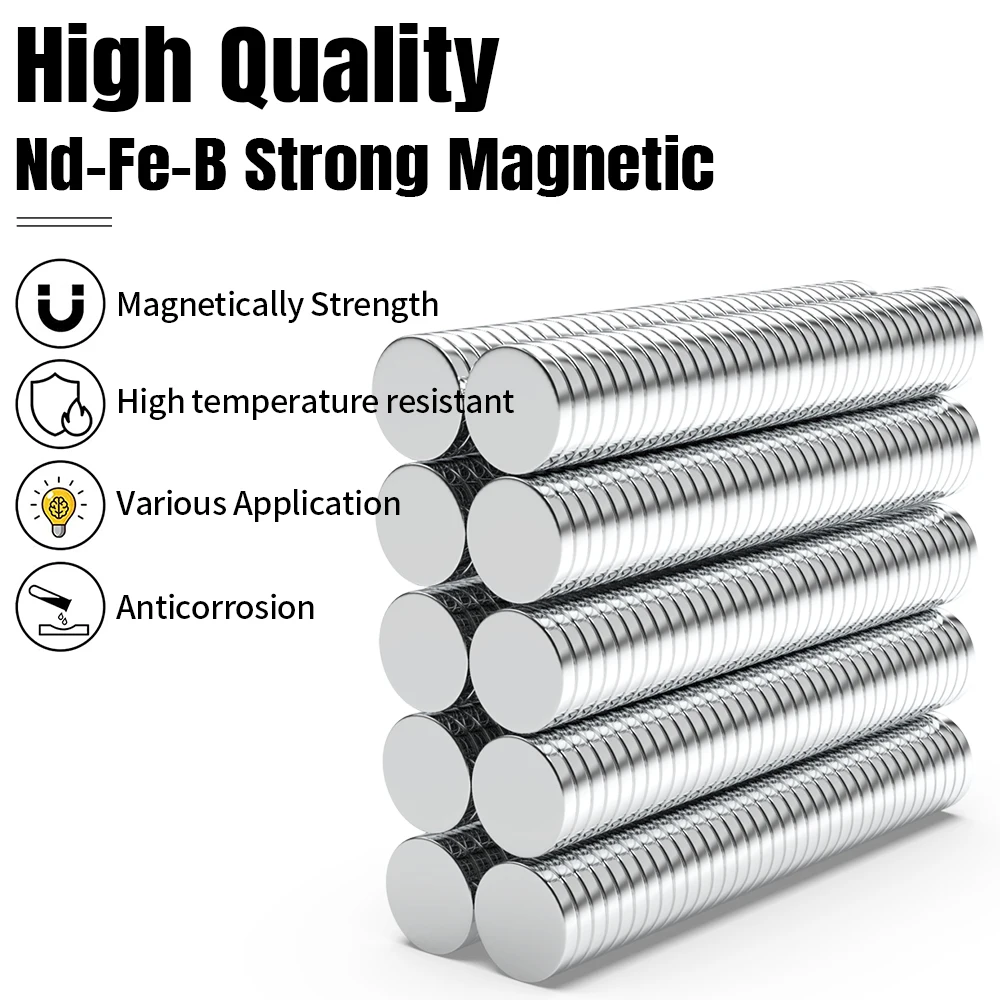 10/20/50/100/200/500Pcs 10x2 Super Strong Magnet 10mm X 2mm Round Magnetic NdFeB Neodymium magnet N35 Powerful Disc imanes 10*2