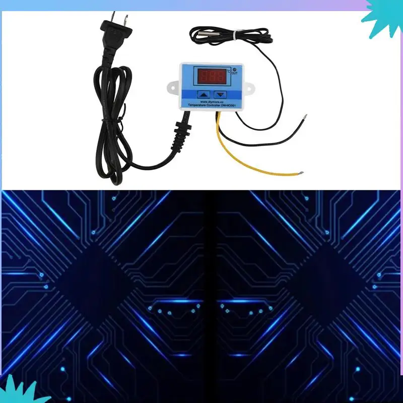 ABZW 110-220 В/1500 Вт XH-W3002 Компьютеризированный цифровой переключатель контроля температуры Интеллектуальный контроллер + вилка стандарта США