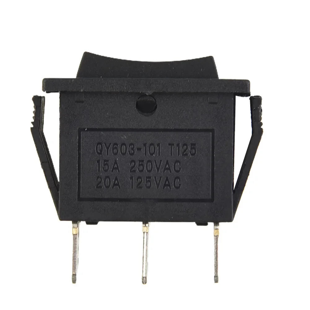 OnOffOn Rocker Switch 3 Position SPDT Black for Car Dash Boat 12V, 16A 250VAC Rating, Suitable for Various Applications