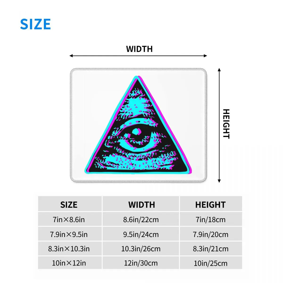 Eye Illuminati Mouse Pad Keyboard Komputer Mouse Mat Gamer PC Laptop Desk Mat Aksesori Kantor Alas Meja