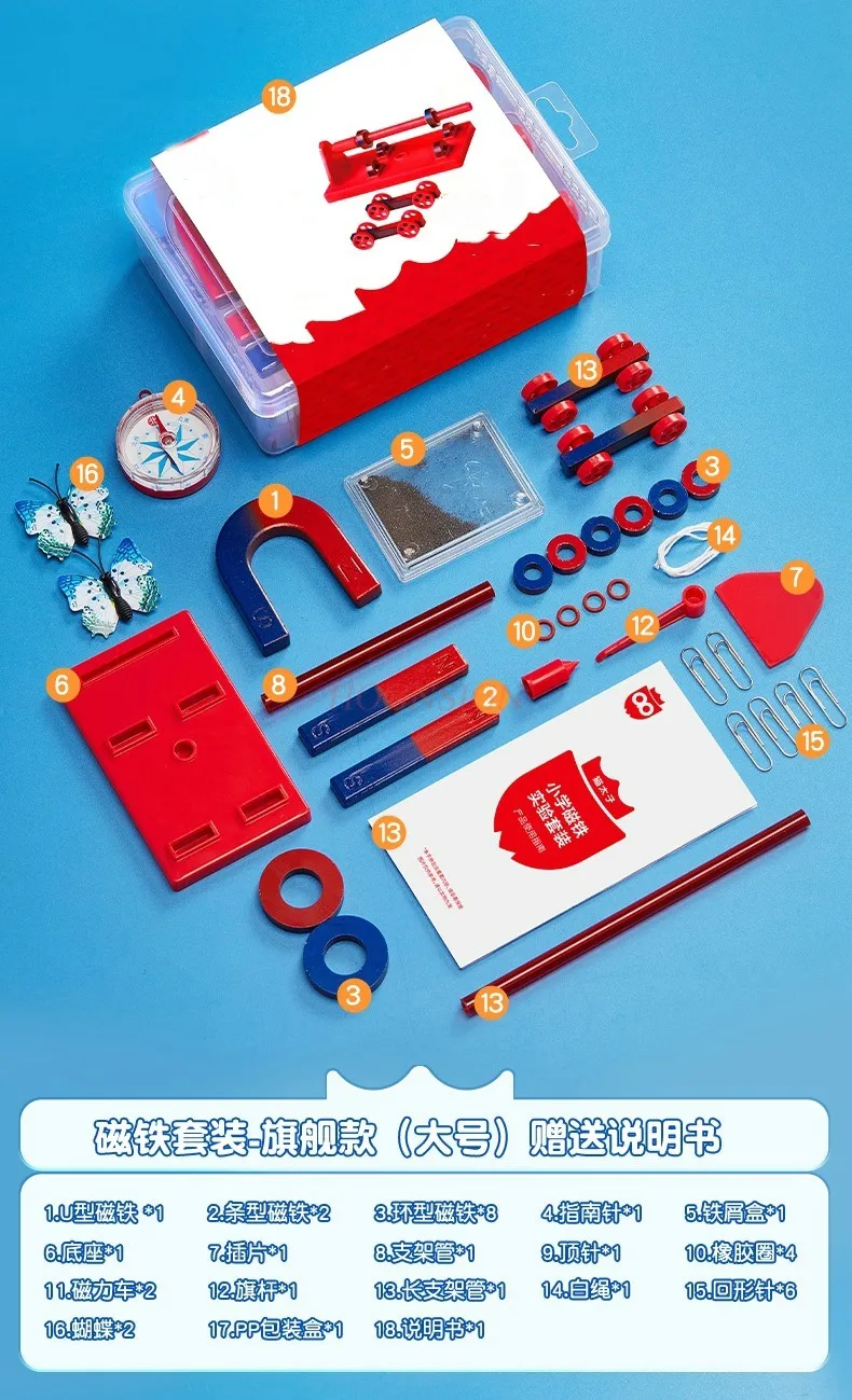 

1 комплект U-образный стержень, компас, электромагнит, магнит для начальной школы, набор для экспериментов, учебные пособия, магнитная игрушка