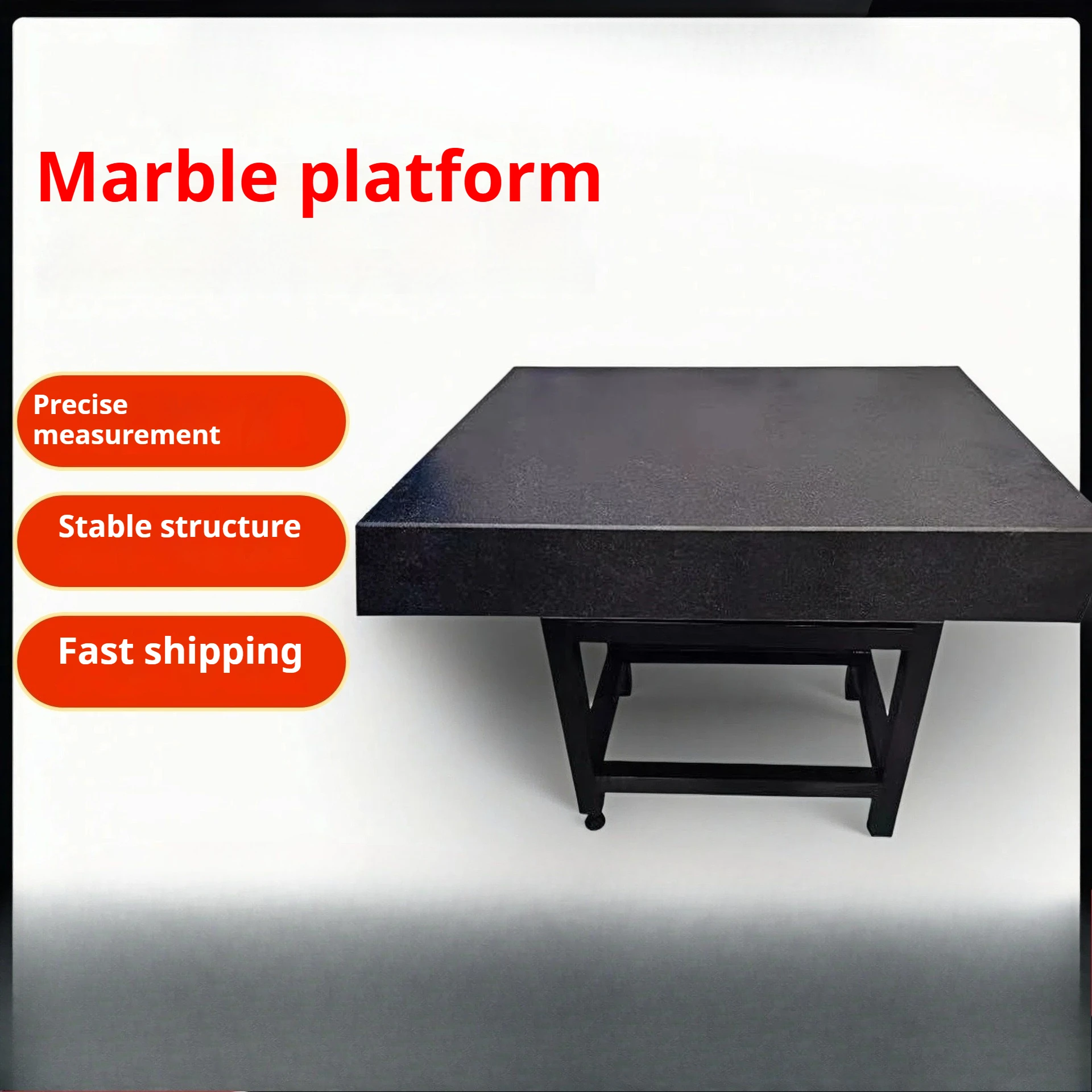High Precision Granite Measuring Plate, Marble Inspection Workbench, Horizontal Test Platform for Precision Measurement