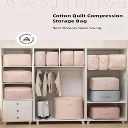 Gongsatin Material Compression Packing Cube Dustproof Foldable Compressed Storage Bag Large Capacity Moisture-proof